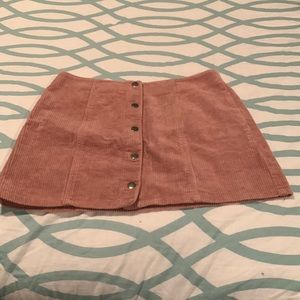 Forever 21 Suede pink skirt